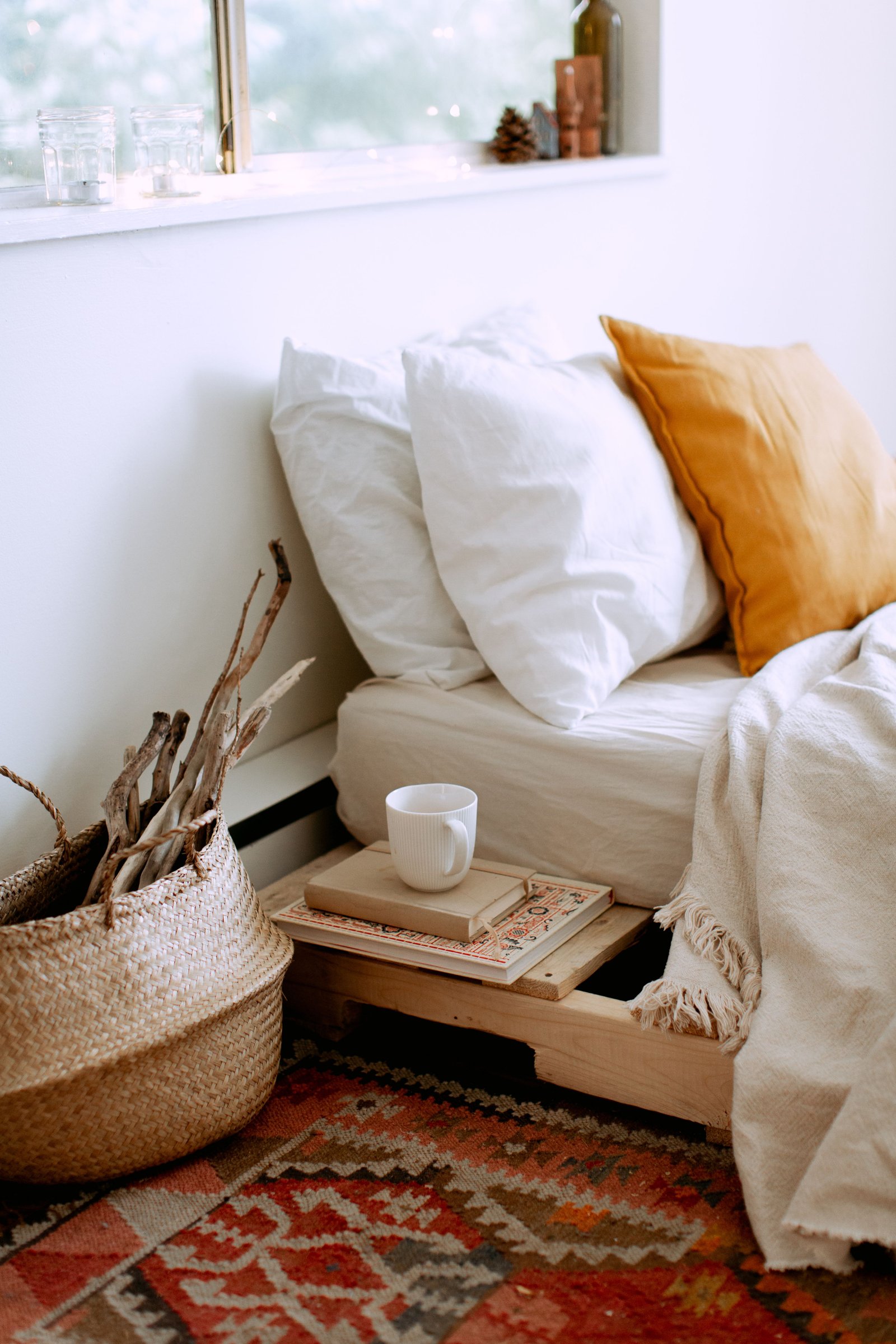 Restful, tidy bedroom